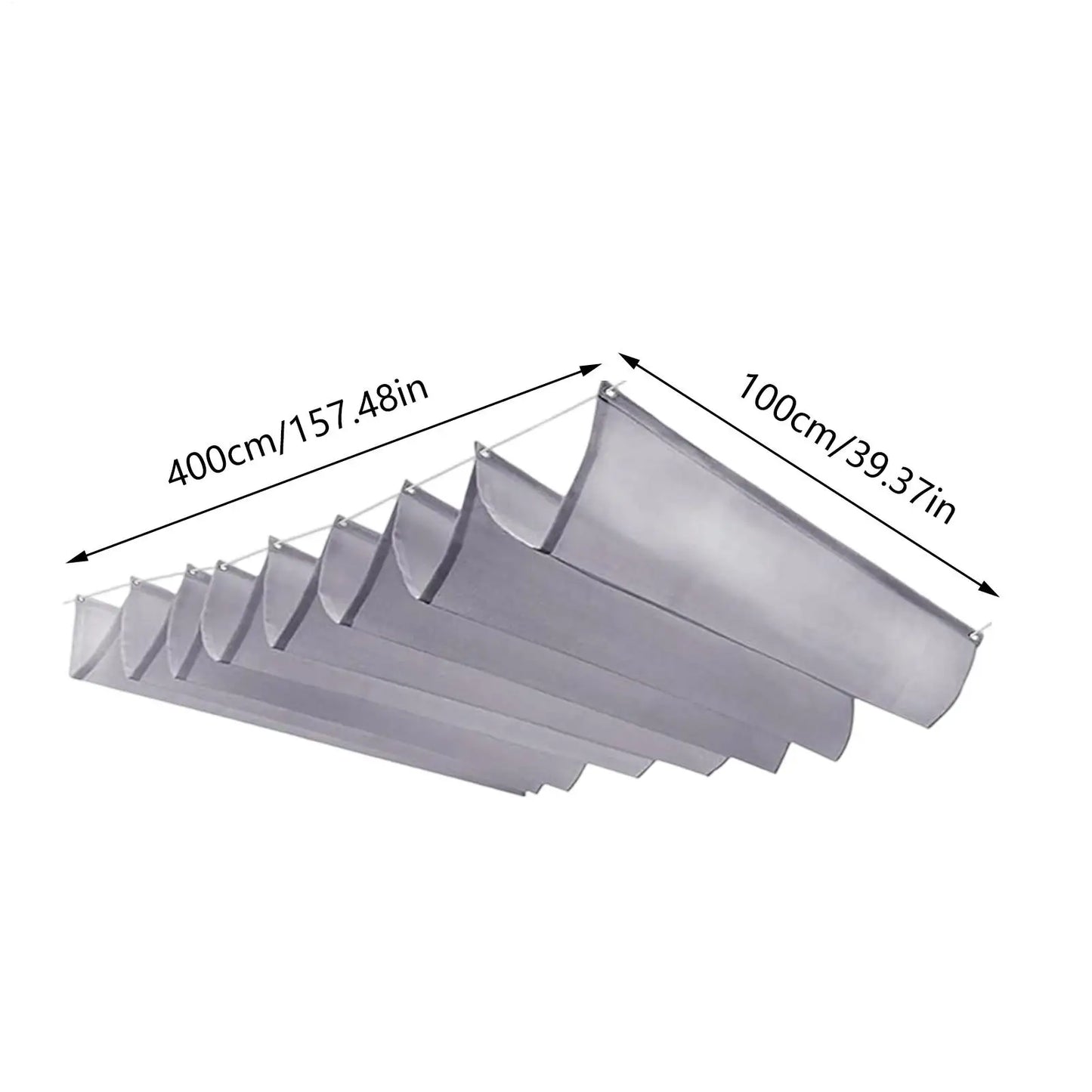 Retractable Shade Sail Lawn UV Block Cover Pergola Shade Cover For Gardeners Homeowners Landscapers Renter Pool Side Balcony Peaceful Pleasures Health and Wellness
