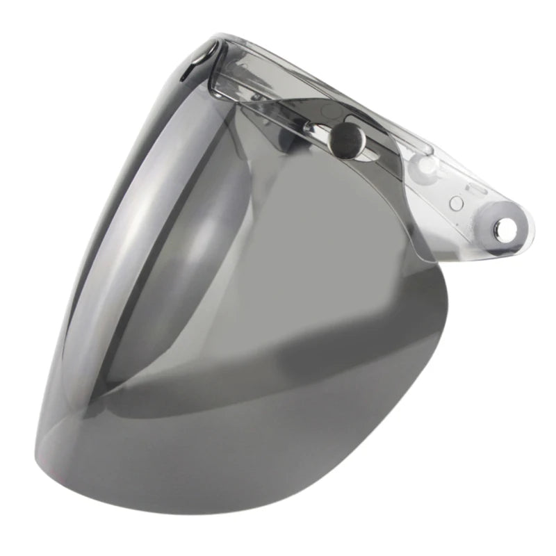 3-Snap Bubble Visor Open Face Motorcycle Helmet | Anti-UV Lens
