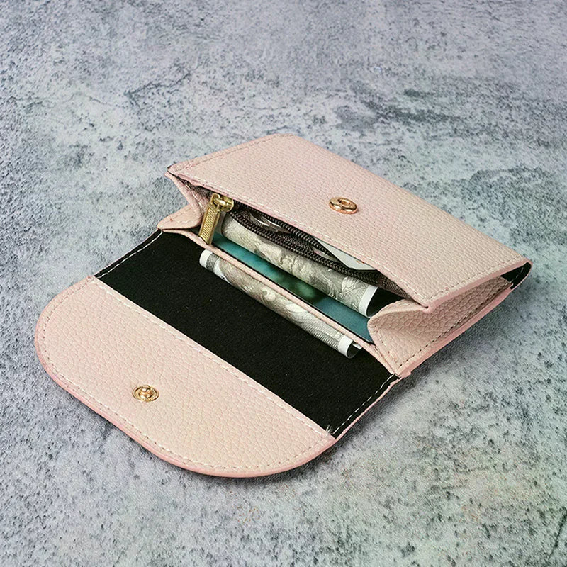 Women's Slim PU Leather Wallet – Multi-Card & Coin Purse