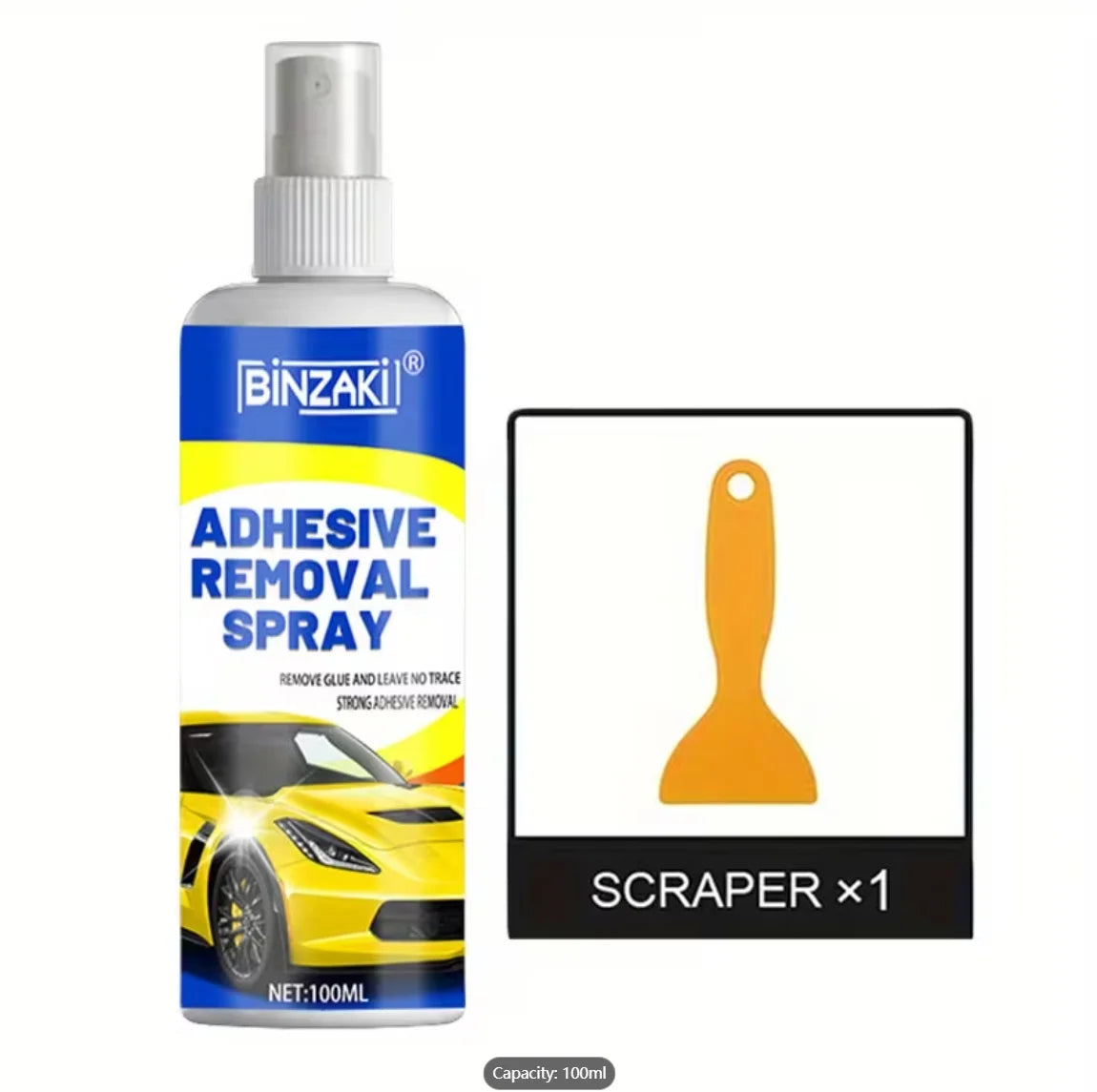 Glue Remover Spray – Adhesive Remover 100ml for Cars & Glass