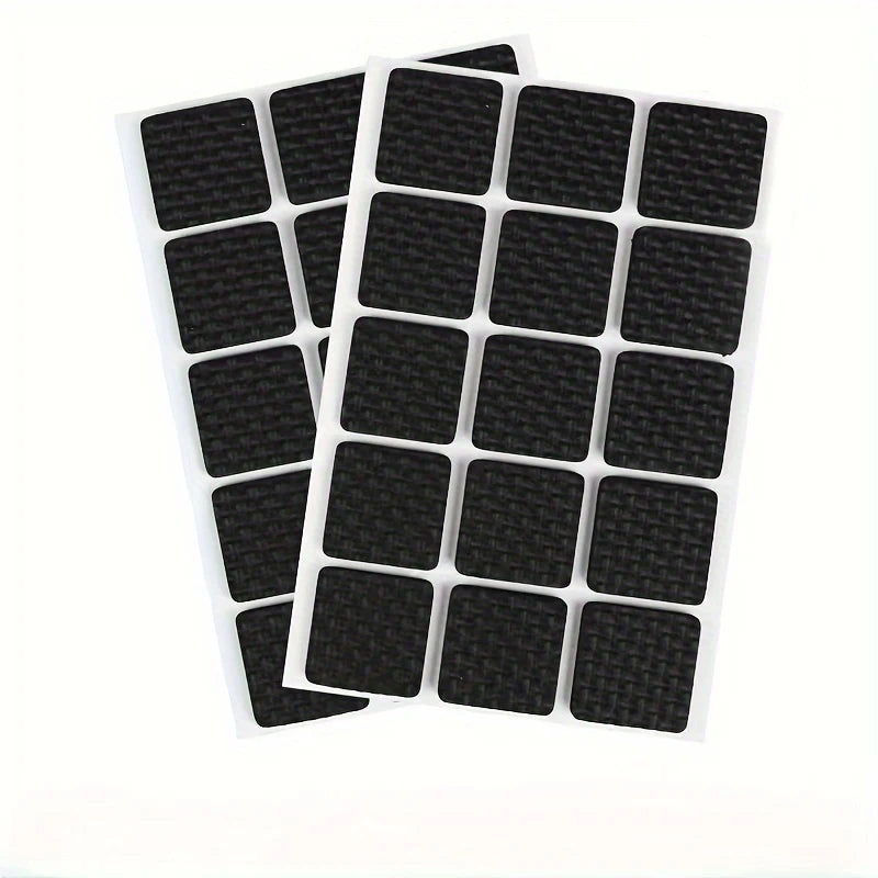 Black Thick Table Chair Foot Pads Scratch Resistant Silent
