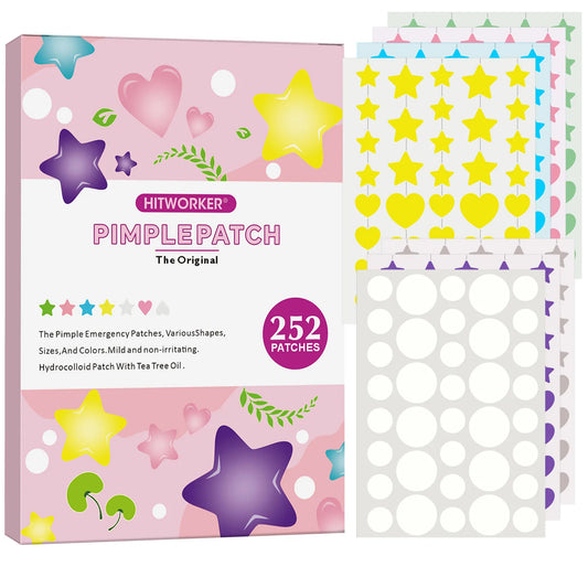 Invisible Waterproof Hydrocolloid Acne Patches – All Skin Types Hydrocolloid Acne Patch Peaceful Pleasures Health and Wellness 252PCS