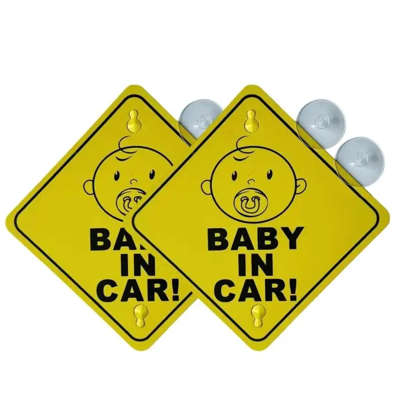 Baby on Board Car Sticker 2-Pack | High Visibility Safety Sign