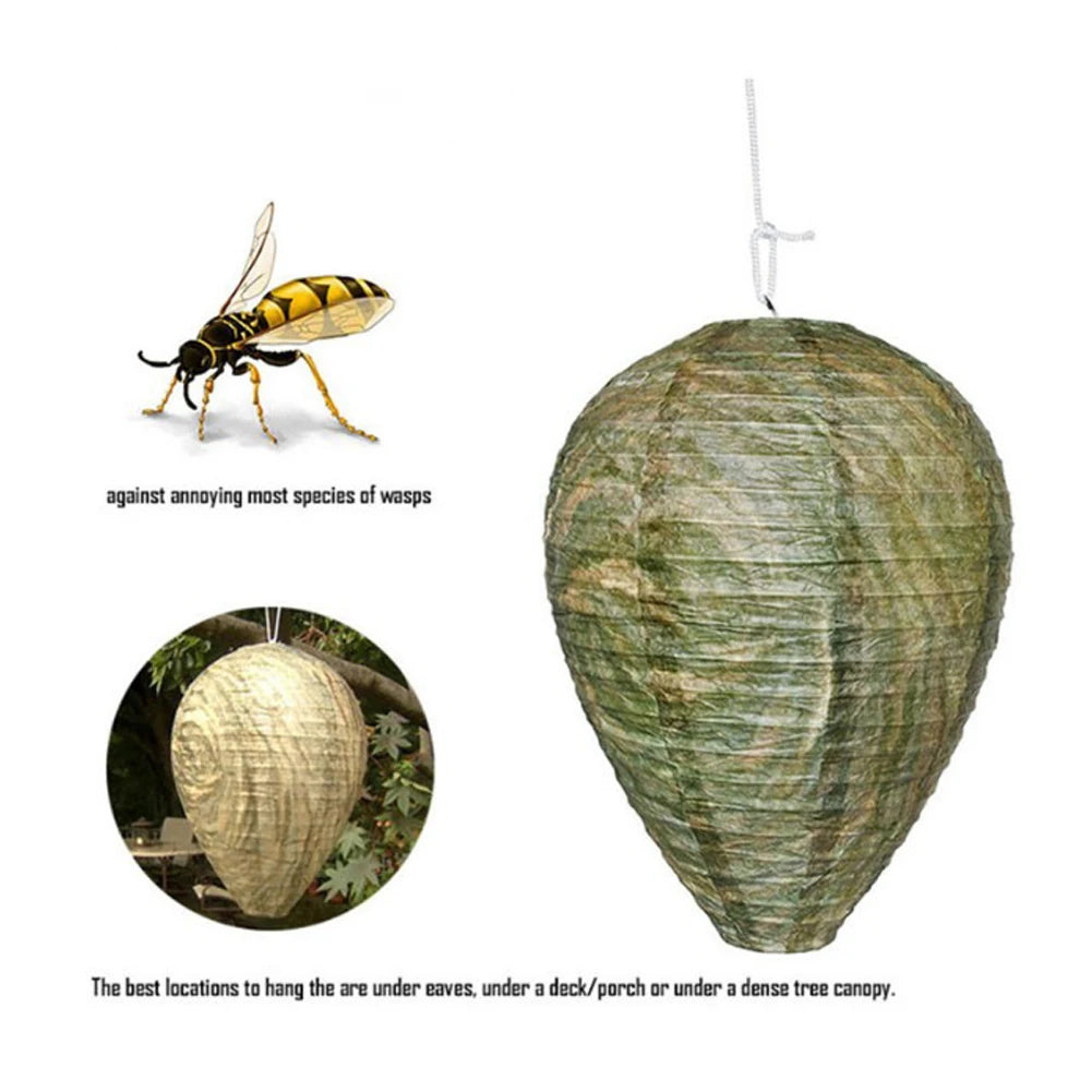 Eco-Friendly Fake Wasp Nest Decoy – Non-Toxic Deterrent Peaceful Pleasures Health and Wellness