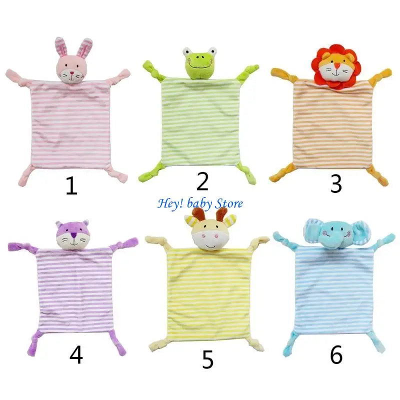 Soft Plush Animal Baby Comfort Blanket & Appease Cuddle Toy