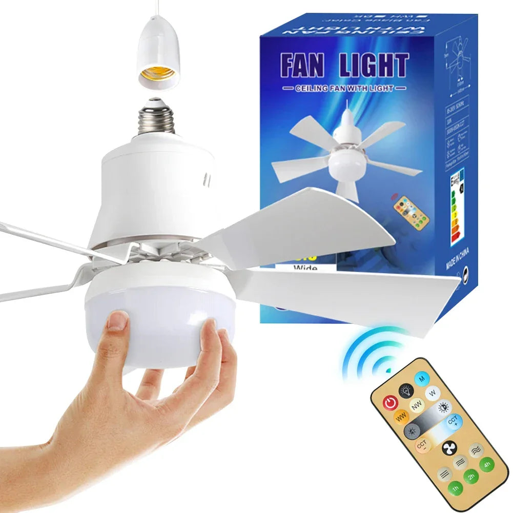 40W LED Ceiling Fan with Remote Control – E27 Socket Peaceful Pleasures Health and Wellness