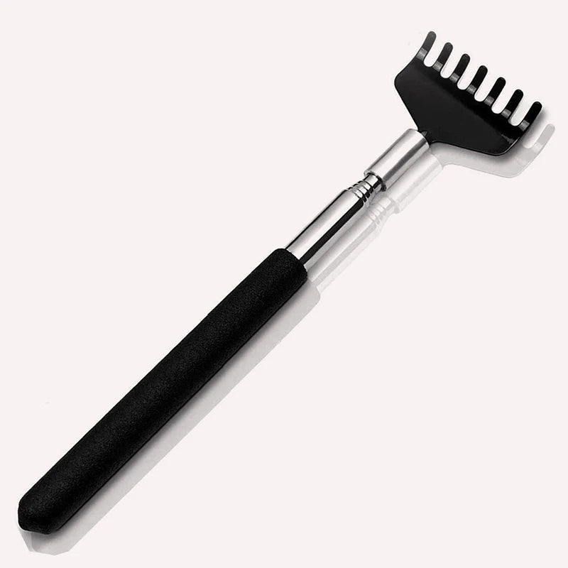 Itchy Scratch Retractable Back Gripper Double-Sided with 3 Detachable Gripper Heads Metal Claw/Rake for Hard-to-Reach Areas Peaceful Pleasures Health and Wellness
