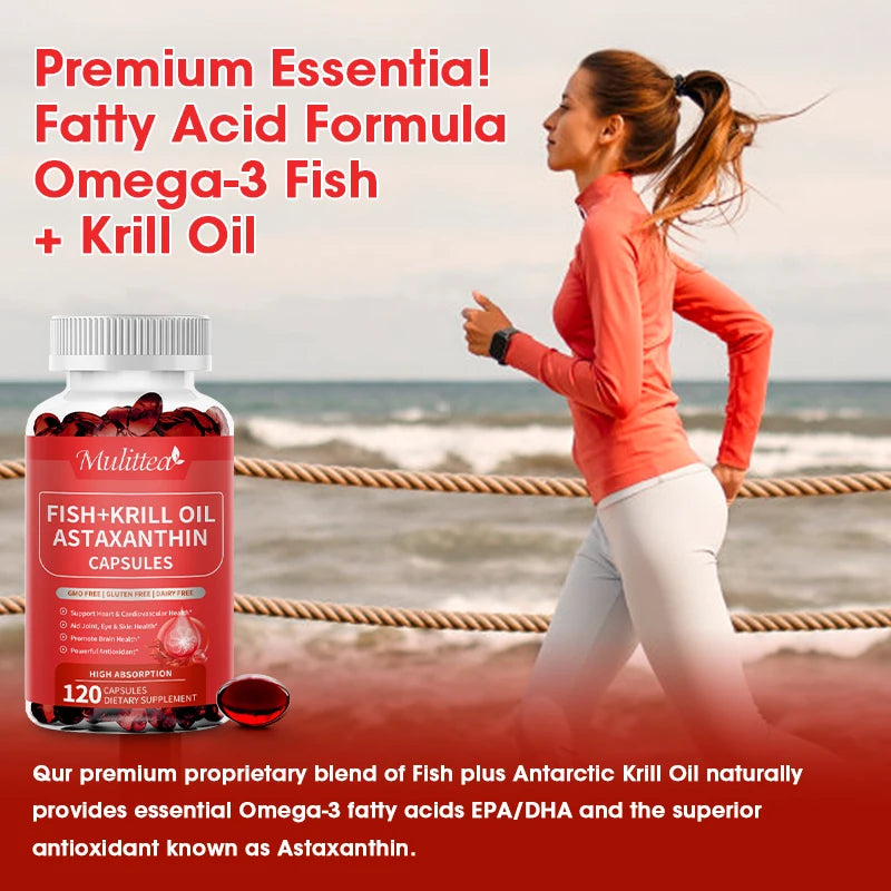 Astaxanthin Capsules – Eye, Skin, Joint & Cardiovascular Support | 120 Count Peaceful Pleasures Health and Wellness