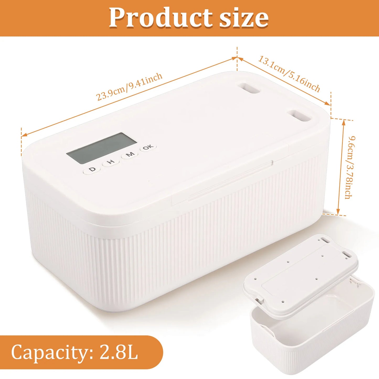 Timer Lock Boxes Electronic Lockable Multi-Function Container Safe Storage for Phones Cigarettes Personal Items Files Peaceful Pleasures Health and Wellness