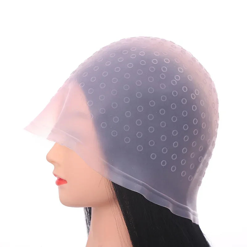 Silicone Hair Highlighting Cap with Hook Needle | Reusable