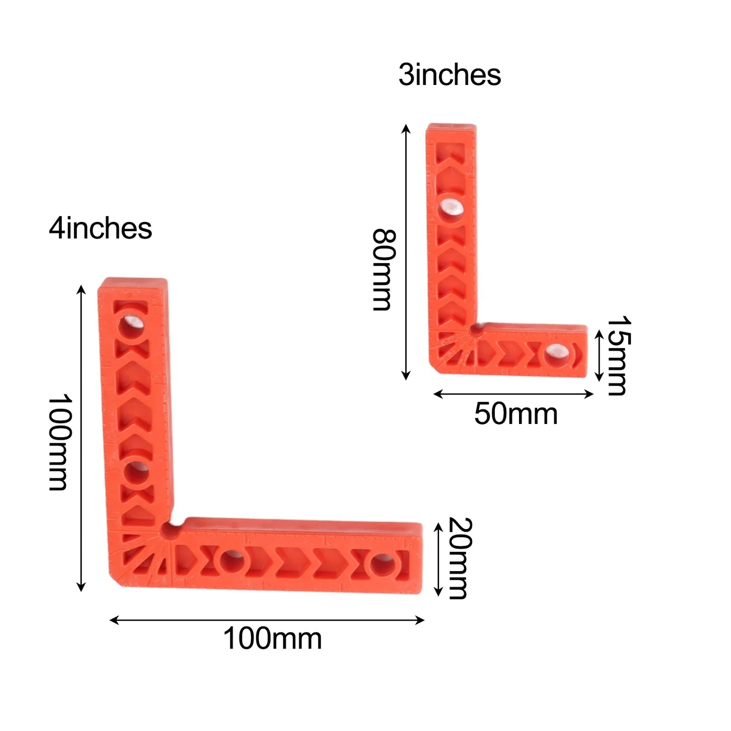 90° Aluminum Right Angle Clamp – L-Shaped Woodworking Tool