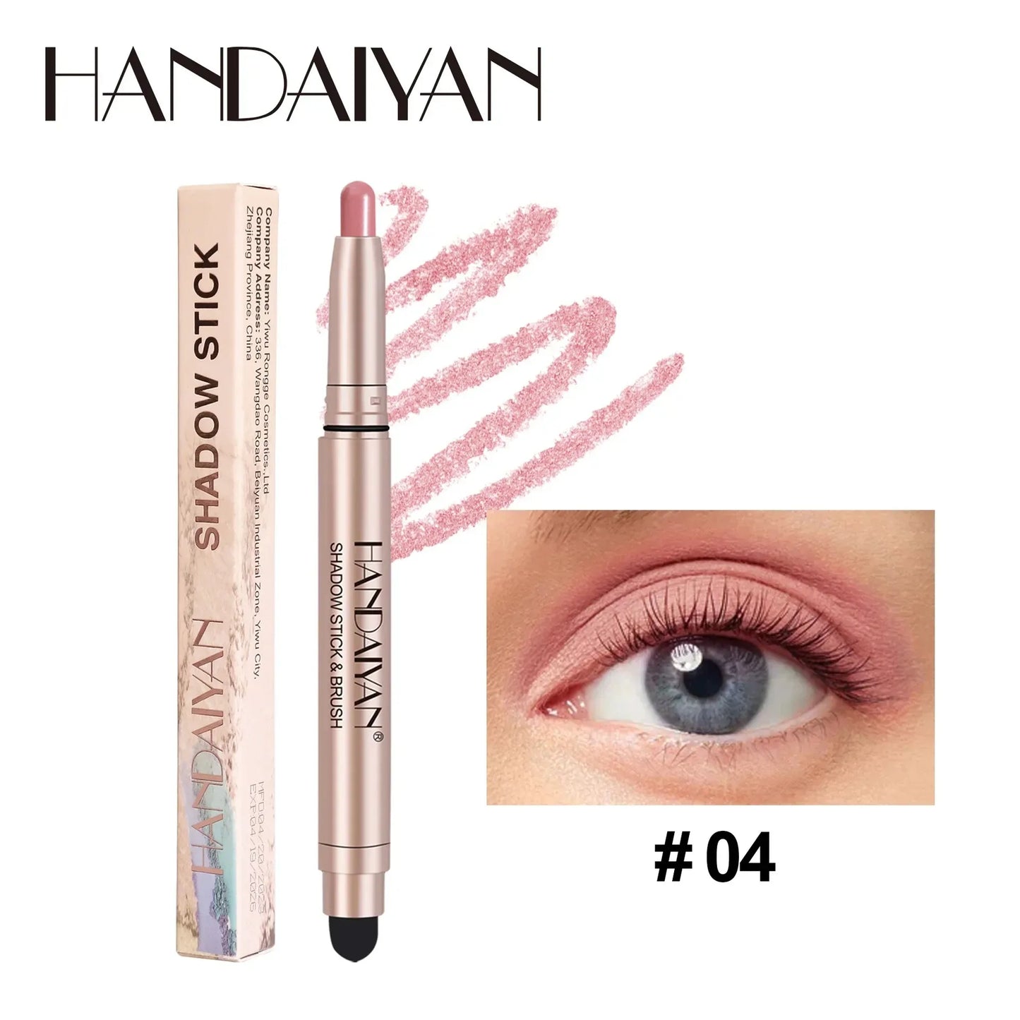 Waterproof Eyeshadow Pencil Stick | Matte Metallic Glitter