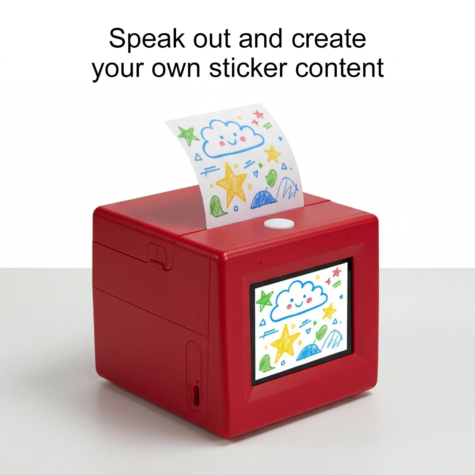 Smart AI Voice Sticker Printer Box Inkless Instant Printer for Home Office Study & DIY Projects 5 Rolls Paper Included Peaceful Pleasures Health and Wellness