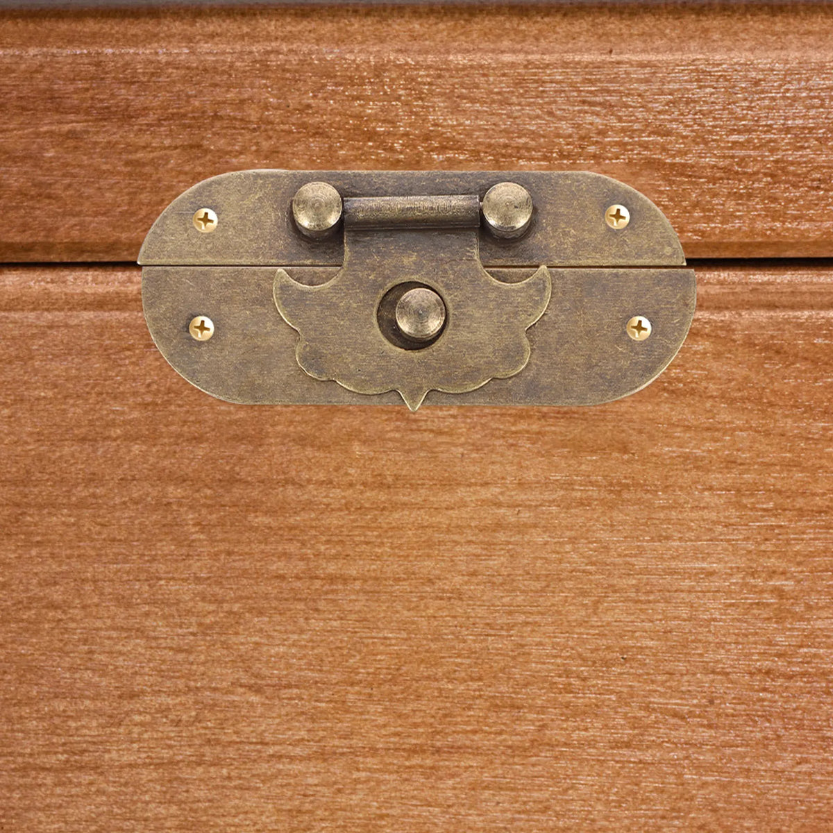 Copper Jewelry Box Buckle Latch Vintage for Wooden Case Suitcase Cabinet Jewelry Boxes Buckle Peaceful Pleasures Health and Wellness