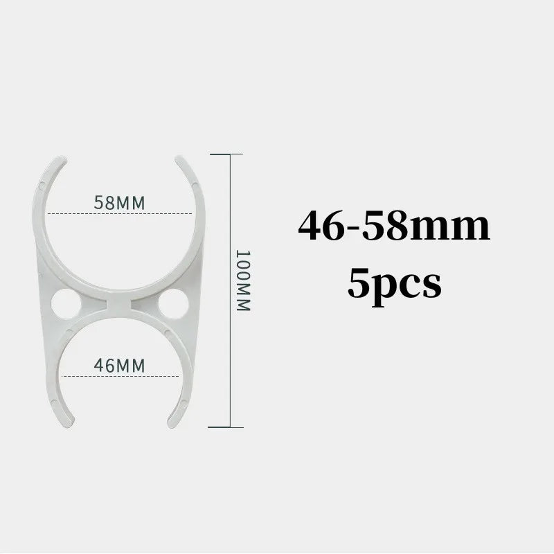 5-Pack RO Water Filter Mounting Bracket Clips – 32mm PP Plastic