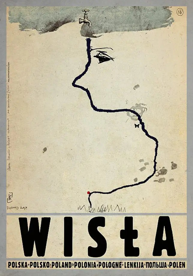 Retro Poland Podhale Kocie Góry Canvas Wall Art Print | Unframed