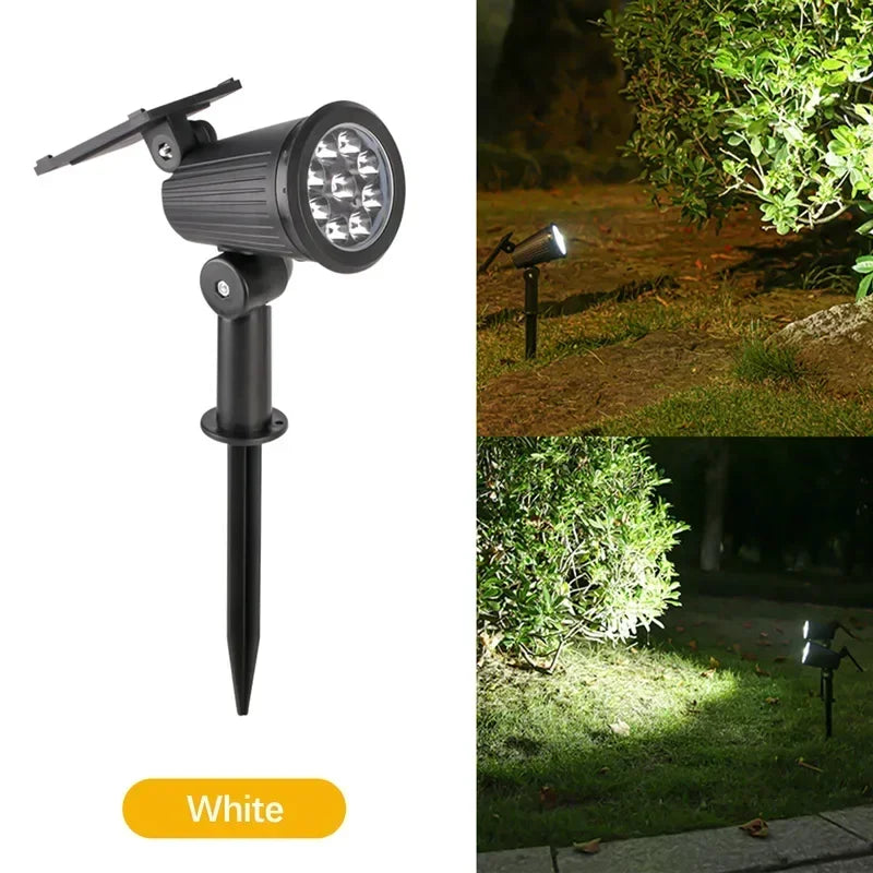 RTONTR Solar Spotlight Outdoor Waterproof Dimmable Garden Light