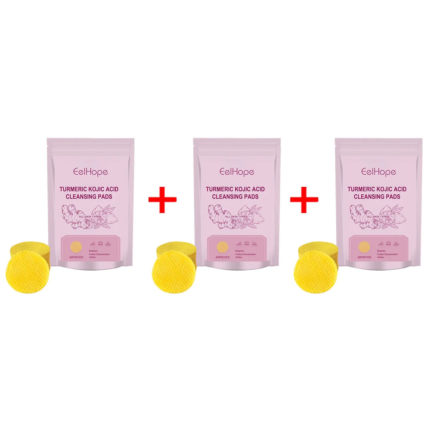 Turmeric Kojic Acid Cleansing Exfoliating Pads – Brighten Skin