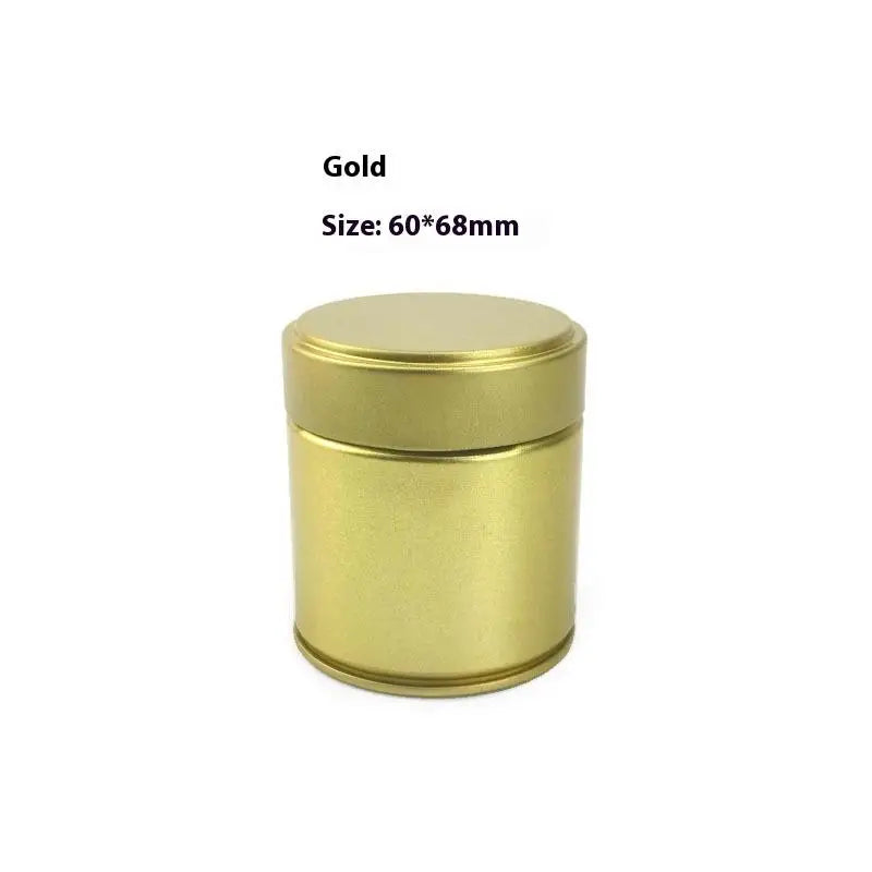 1 Pcs Portable Mini Matcha Powder Can Thick Tinplate Tea Sealed Jar Spice Storage Box Container Box Kitchen Gadgets Household Peaceful Pleasures Health and Wellness A4
