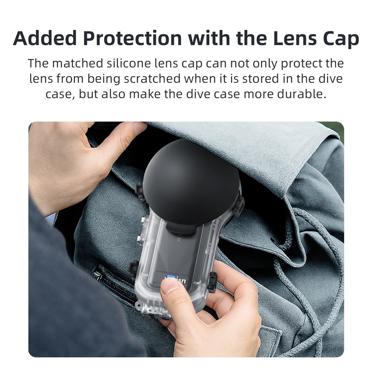 60m Deep Waterproof Sturdy Case High Quality Seals Dive Case For Insta360 X5 Quick Release Full Stealth Dive Case Accessories Peaceful Pleasures Health and Wellness