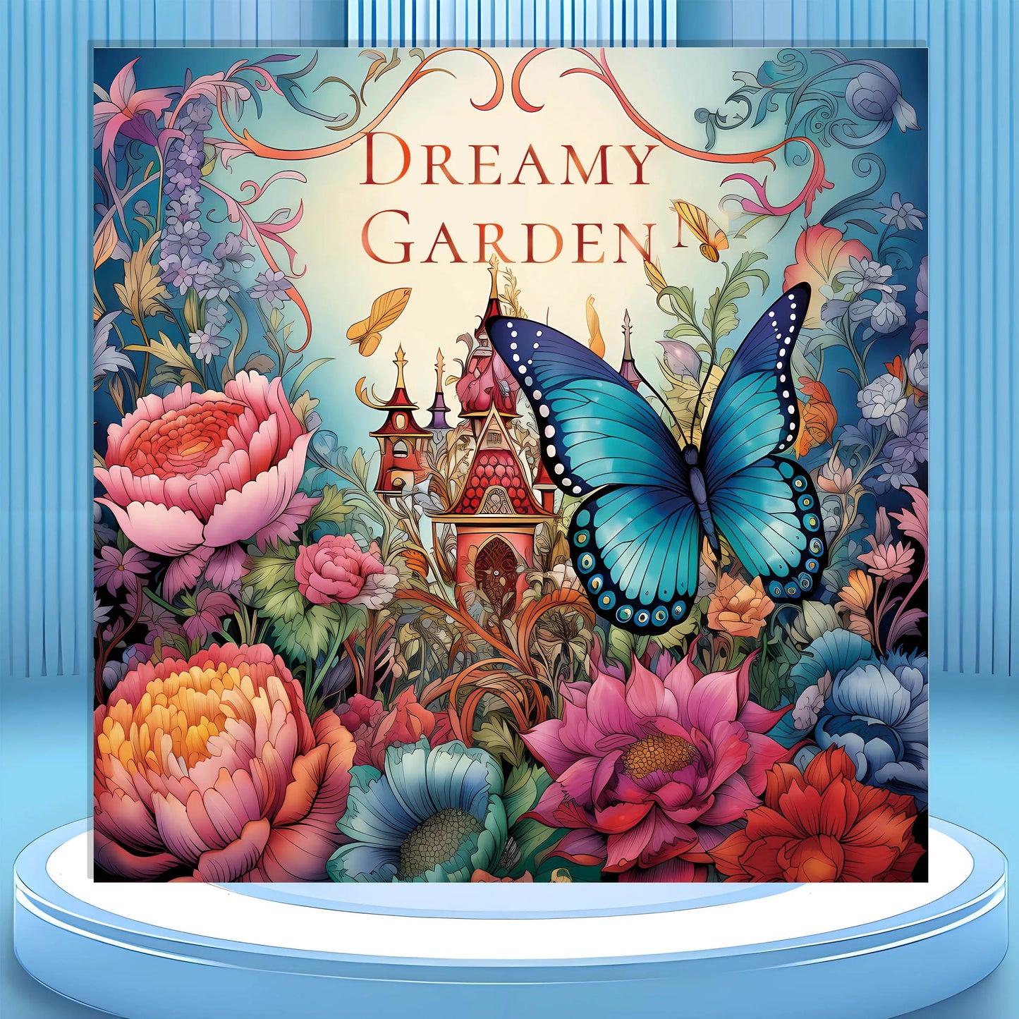 Bview Art Adult Coloring Book Garden Fantasy Stress Relief Relaxation