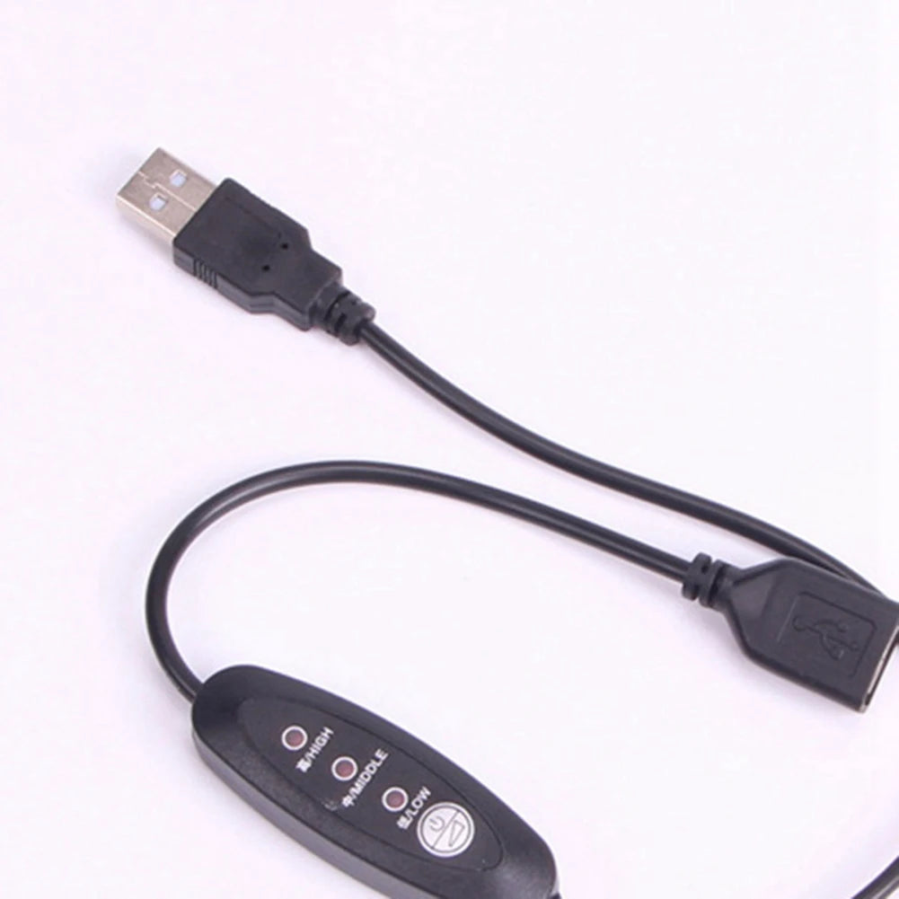 USB 5V-12V Temperature Controller Heater Thermostat 3-Speed Adjustable 24W Peaceful Pleasures Health and Wellness