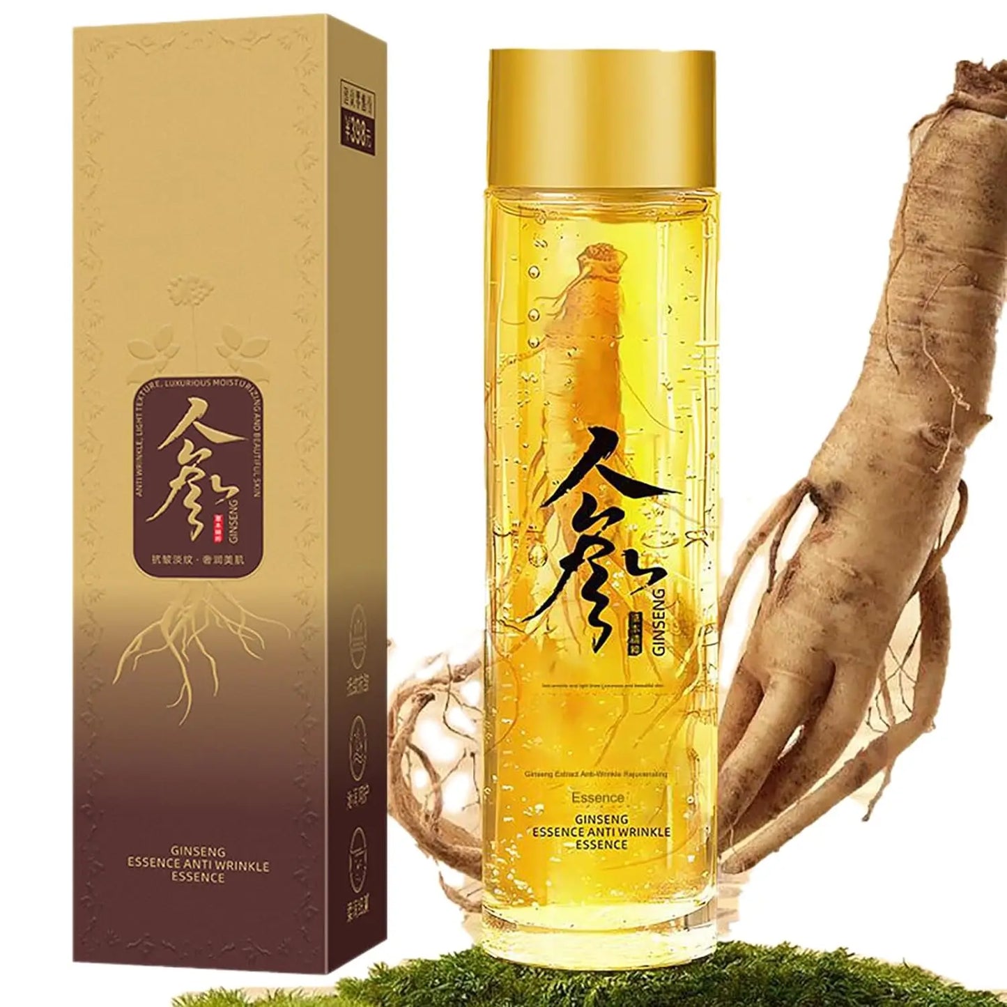 Korean Red Ginseng Extract Liquid, Anti-Wrinkle Serum Oil for Anti Aging, Moisturizer, Fighting Collagen Loss, Improves Sagging Peaceful Pleasures Health and Wellness