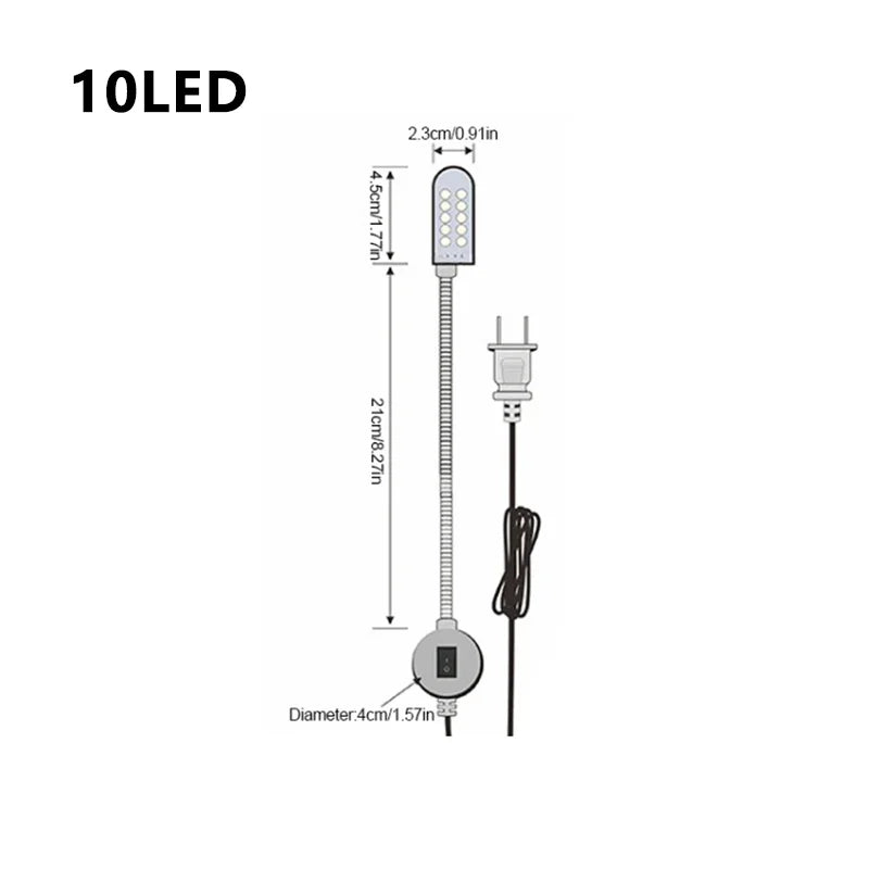 LED Flexible Gooseneck Work Light – Magnetic Base, 10/30 LEDs