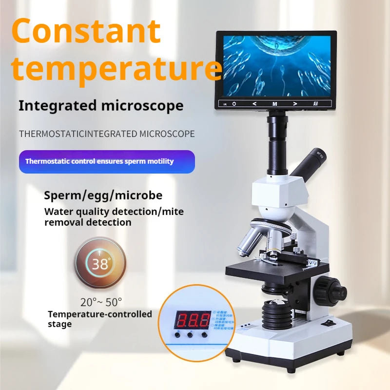 High Magnification Constant Temperature Heating Biological Microscope for Professional Aquaculture To Observe Sperm, Eggs Peaceful Pleasures Health and Wellness