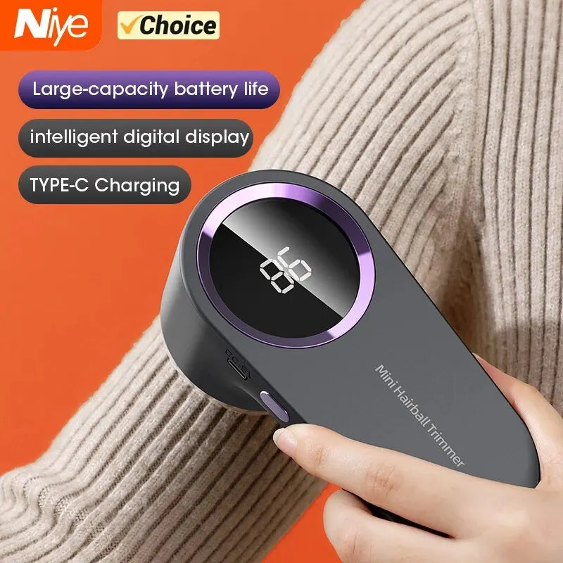 Lint Remover for Clothing LED Digital Electric Pellet Fluff Remover USB Rechargeable Fuzz Fabric Shaver Sweater Dropshipping Peaceful Pleasures Health and Wellness