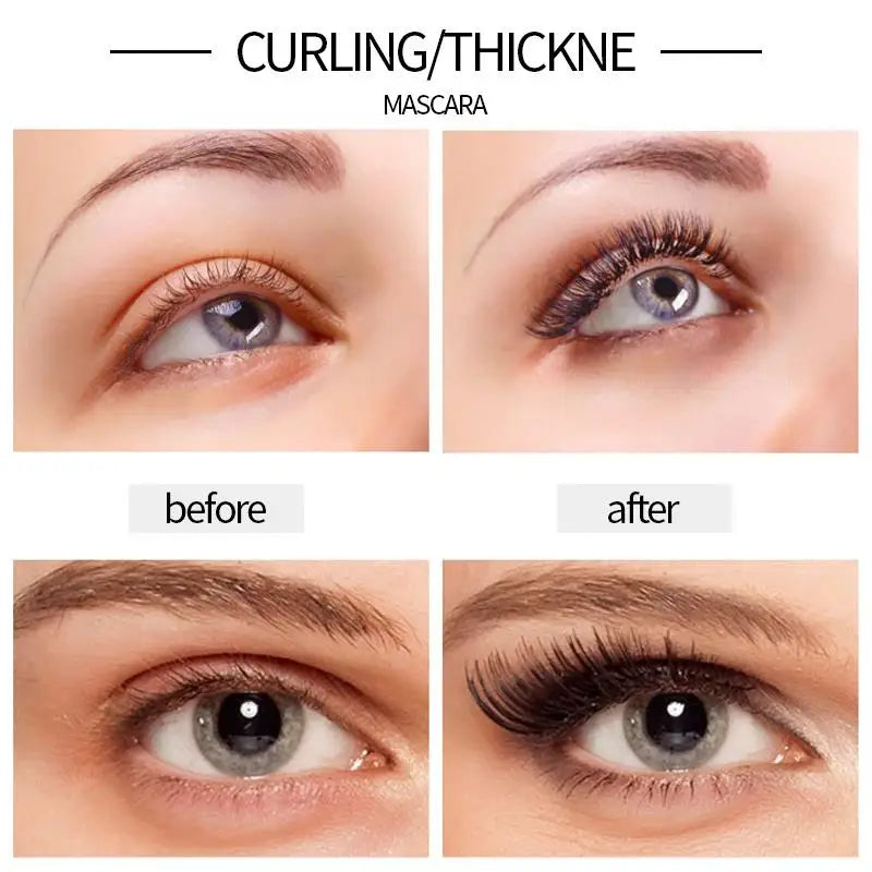 QIC 4D Waterproof Mascara & Liquid Eyeliner Set | Volumizing