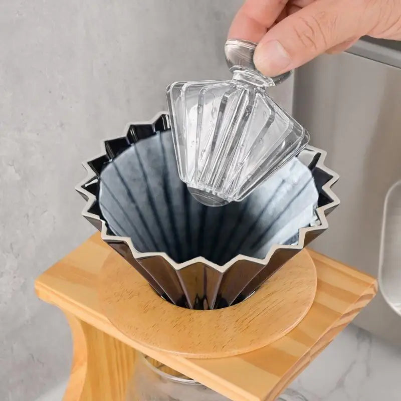 Clear Pour Over Coffee Dripper | Shatterproof BPA-Free PC Pour Over Coffee Dripper Peaceful Pleasures Health and Wellness