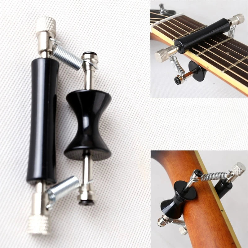Rolling Guitar Capo Glider Quick Setup Sliding Aluminum Alloy Rubber