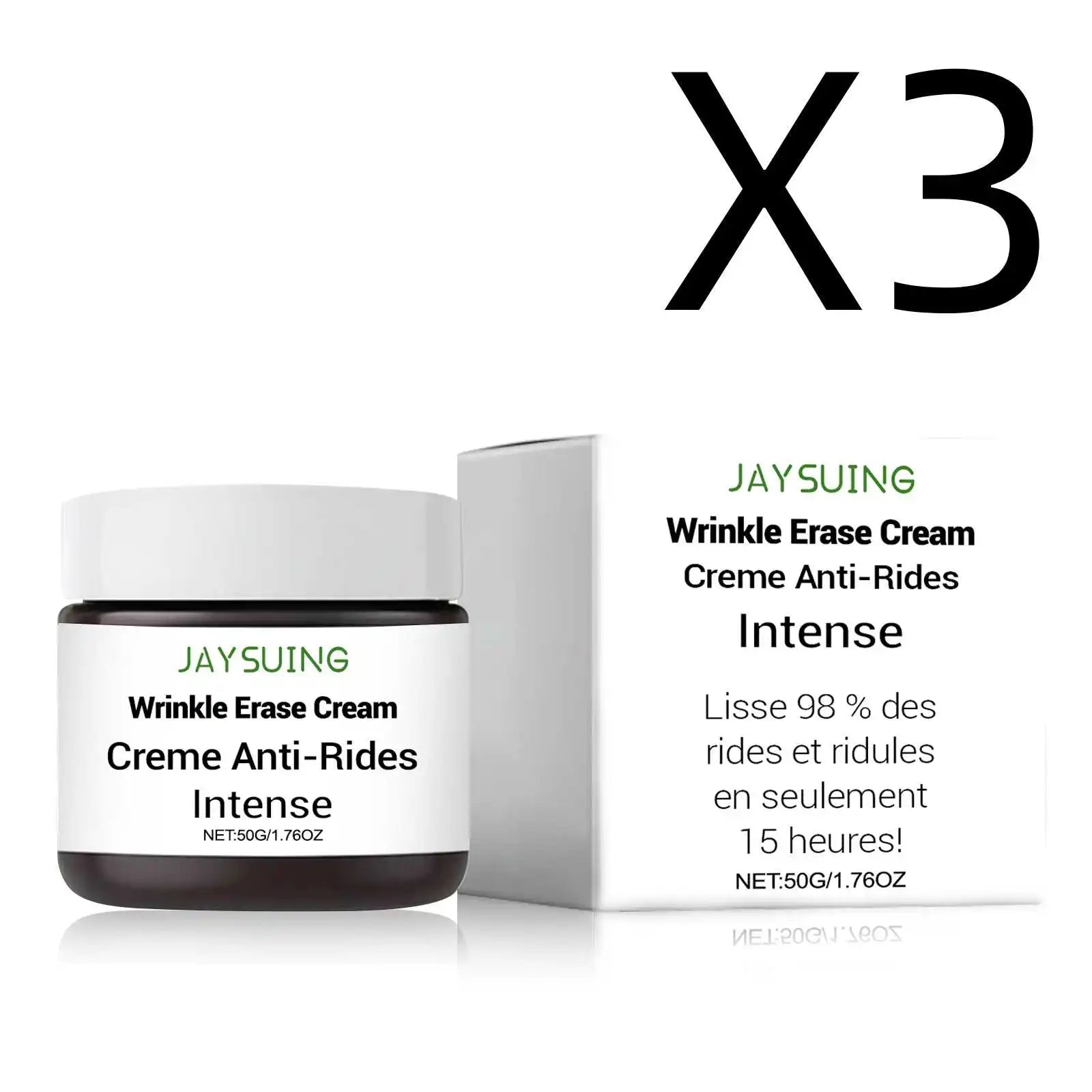 Hyaluronic Acid Face Cream Improve Fine Lines Anti-Ageing Firming Lifting Skin Remove Dullness Moisturizing Care Facial Cream Peaceful Pleasures Health and Wellness 3X50g