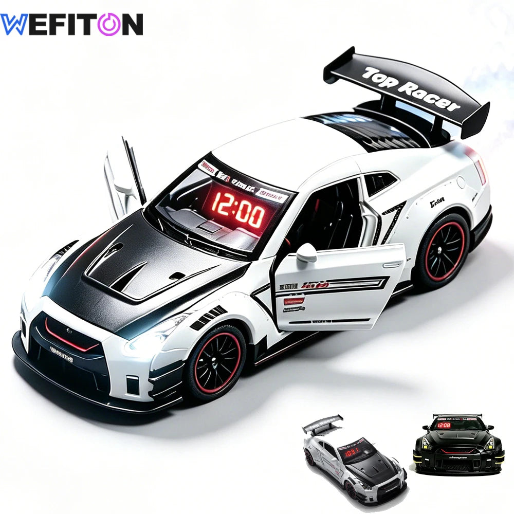 Hypercar Alarm Clock | Engine Sound, LED, Mist Spray & Remote Novelty Alarm Clock Peaceful Pleasures Health and Wellness