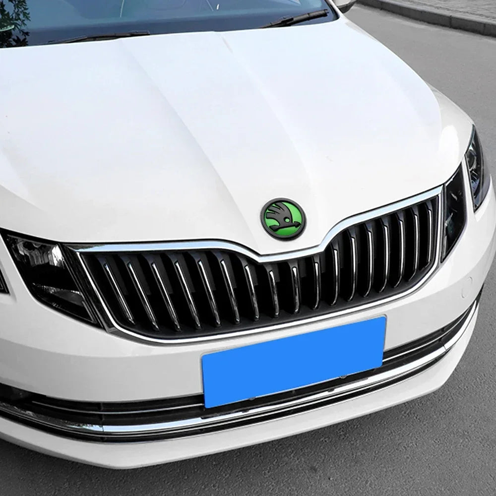 Skoda Hood Trunk Badge Emblem 80/90/100mm ABS Sticker