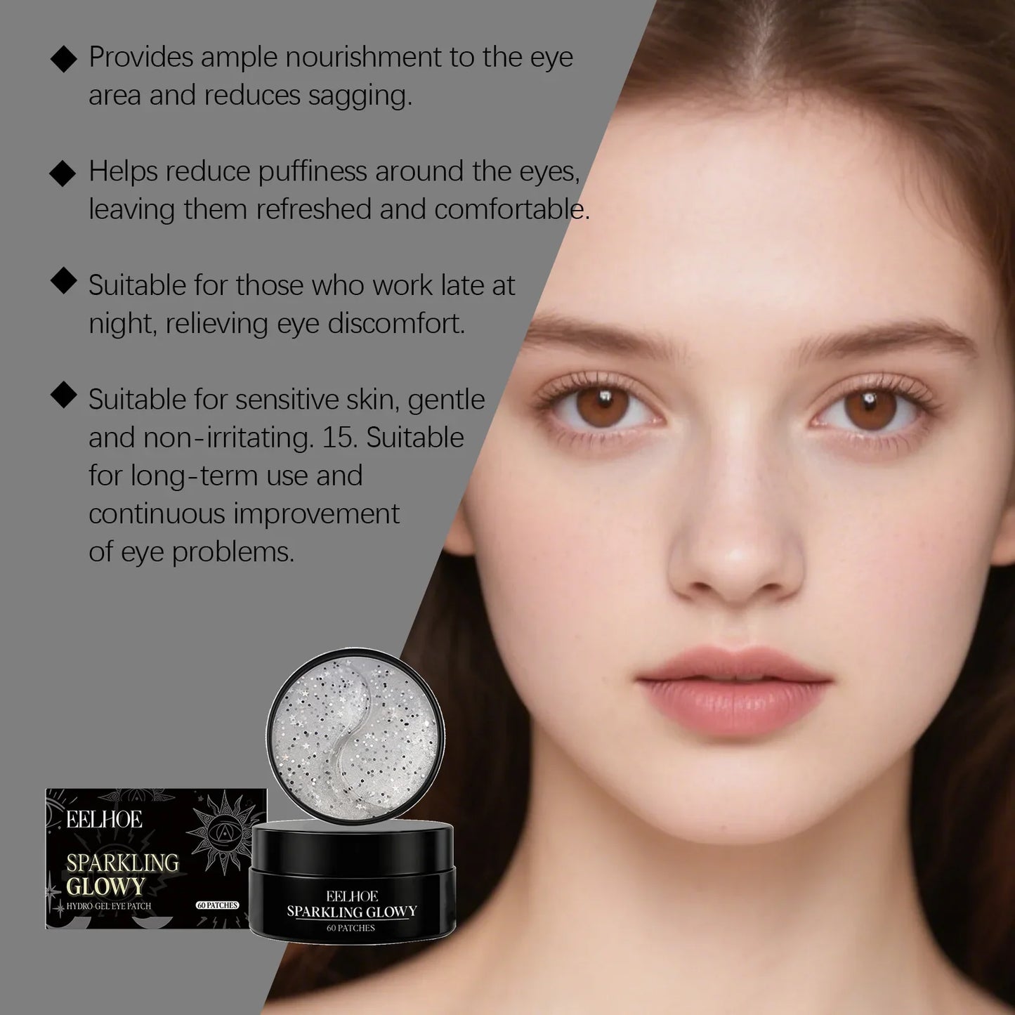 EELHOE Collagen Hydrogel Eye Patches 60 Pairs – Dark Circles