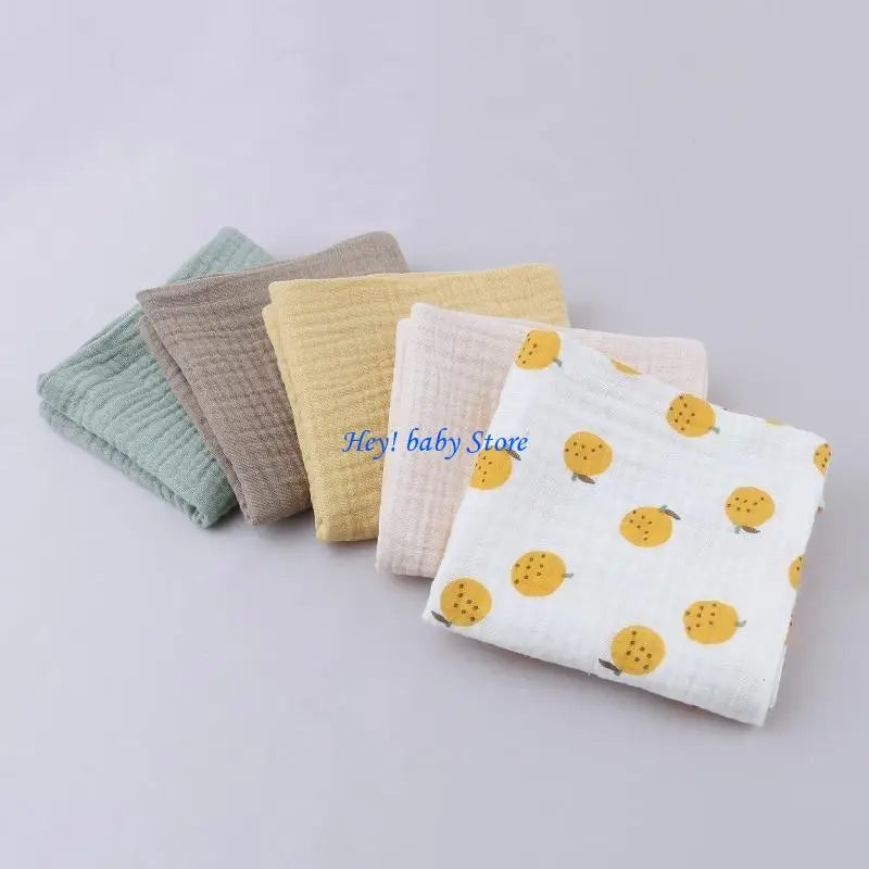 10-Pack Baby Washcloths | Soft Cotton Gauze Facecloths & Burp Cloths