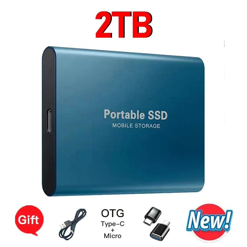 4TB Portable SSD External Hard Drive USB 3.1 Type-C | PC & Mac