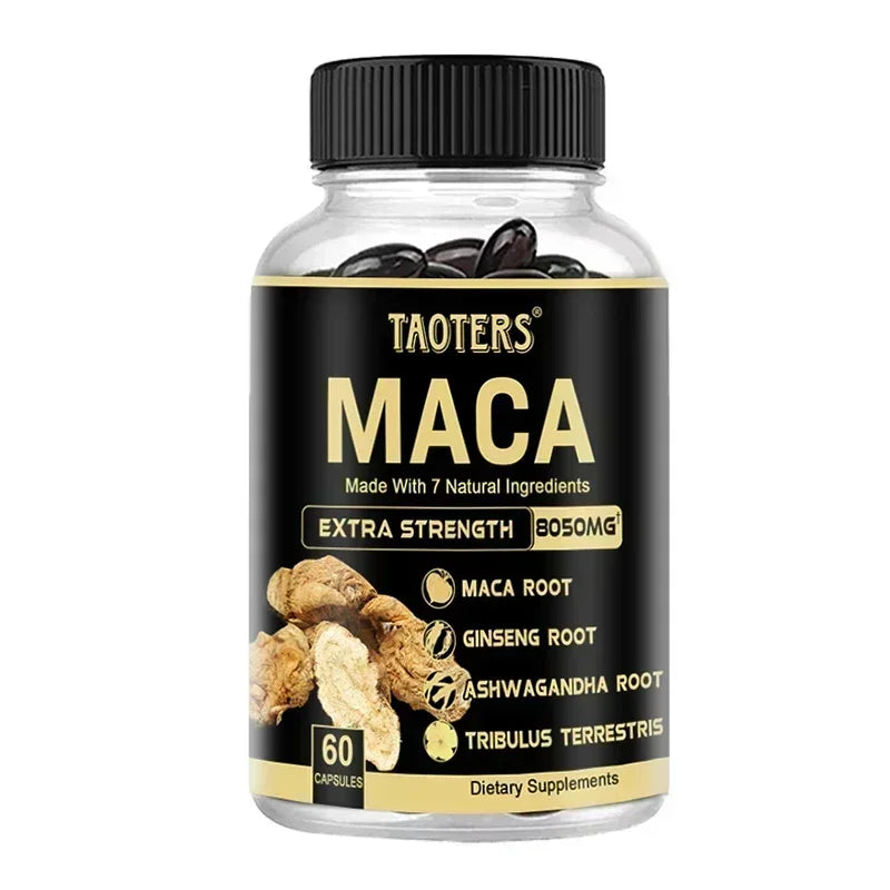 Black Maca Root Capsules – Energy, Stamina & Muscle Support