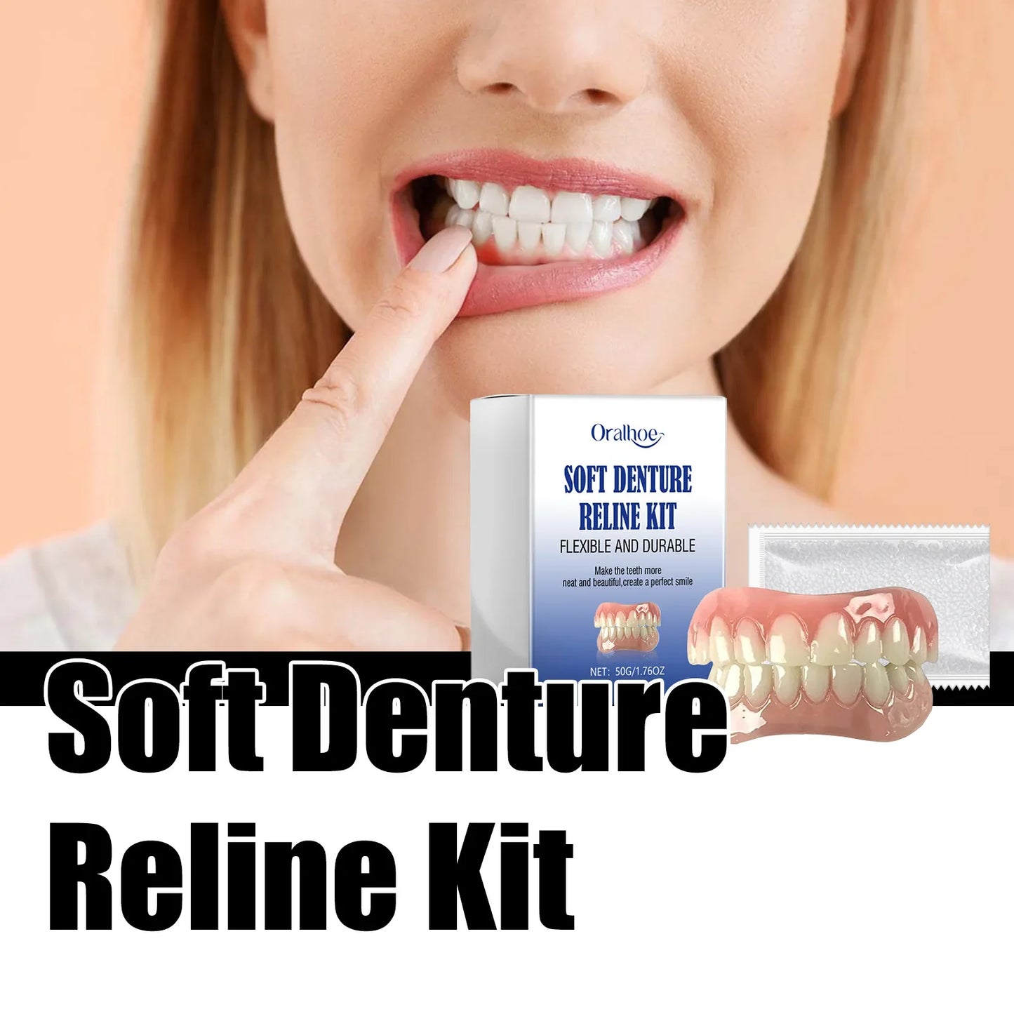 Oralhoe Soft Denture Reline Kit – Temporary Cosmetic Braces