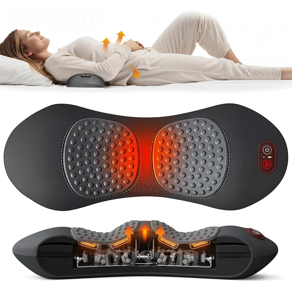 Multi-functional 3-in-1 Back Massager with Relief Bed Sleeping Shiatsu Deep Tissue Portable Shoulder Lower Back Pain Relief Peaceful Pleasures Health and Wellness