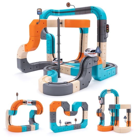 Kid Anti-gravity Magnetic Attraction Track Train Electric Building Peaceful Pleasures Health and Wellness