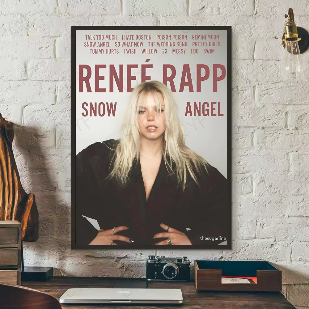 Pop Singer Actor Renee Rapp Poster HD art sticky wall waterproof home living room bedroom bar aesthetic decoration Peaceful Pleasures Health and Wellness