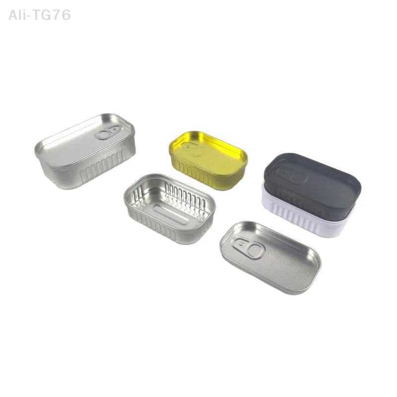 Sardine Can Shaped Tin Box – Mini Metal Jewelry & Storage Case