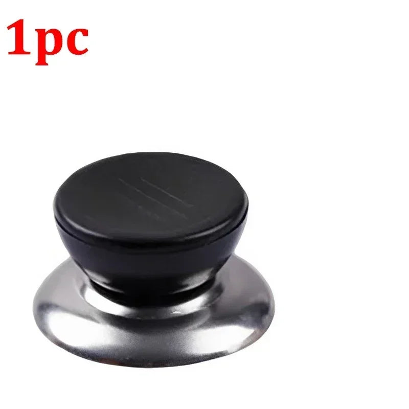 Replacement Pot Lid Handles – Stainless Steel Heat-Resistant Cookware Lid Handle Peaceful Pleasures Health and Wellness black-1pcs