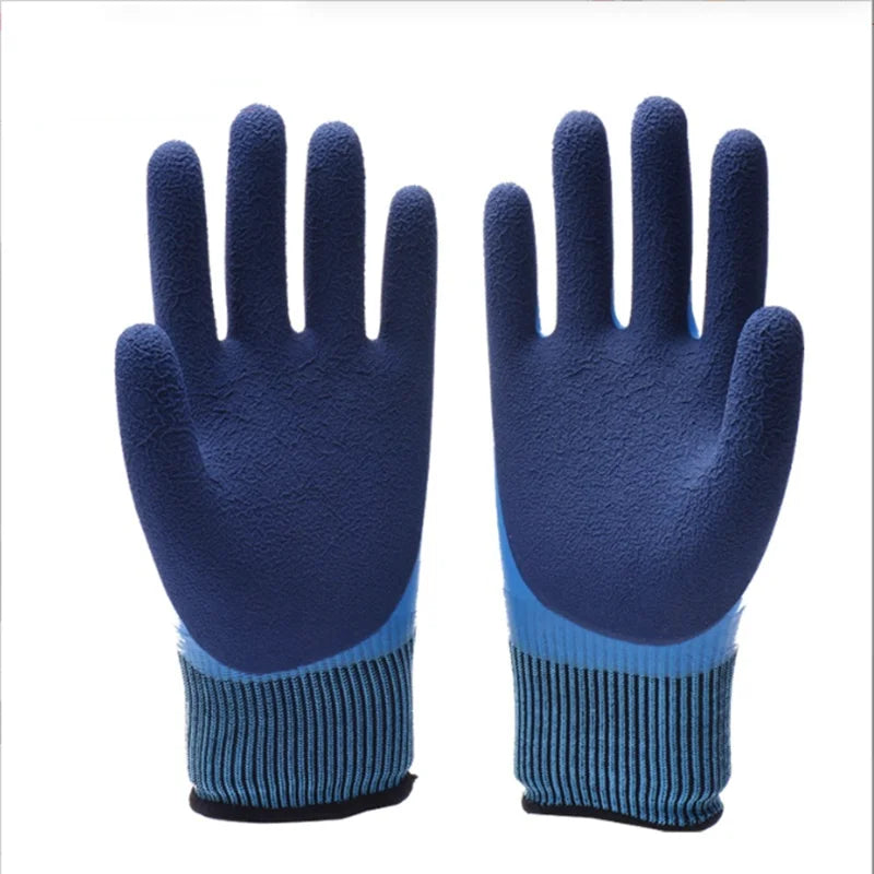 Double-Layer Latex Foam Work Gloves | Waterproof Anti-Slip