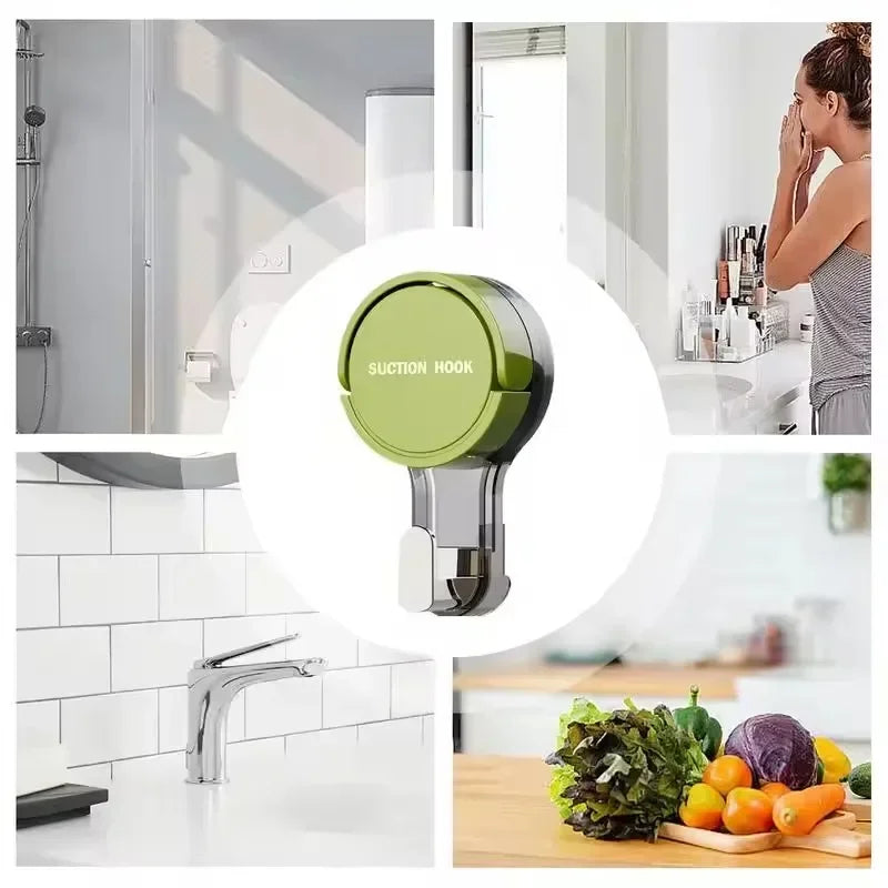 Reusable Suction Cup Hooks – Waterproof Bathroom Wall Hooks 1–30pk