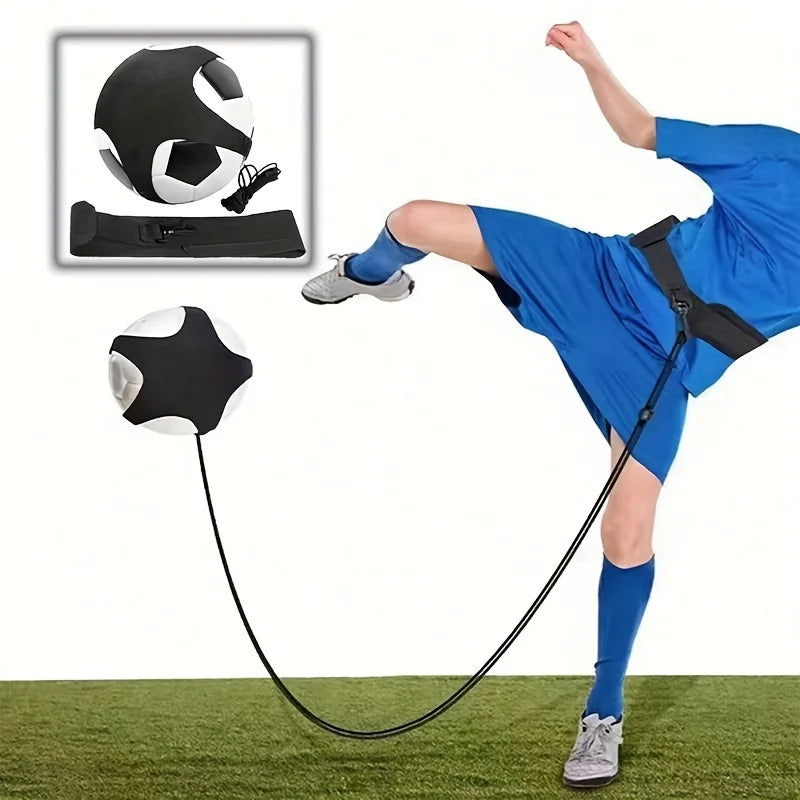 1 Set of Football Training Equipment with Rope Bag, Football Dribbling Belt, Training Device for Ball Control, Dribbling Belt, Rebound Practice Belt with Rope Bag, Football Training Equipment Peaceful Pleasures Health and Wellness