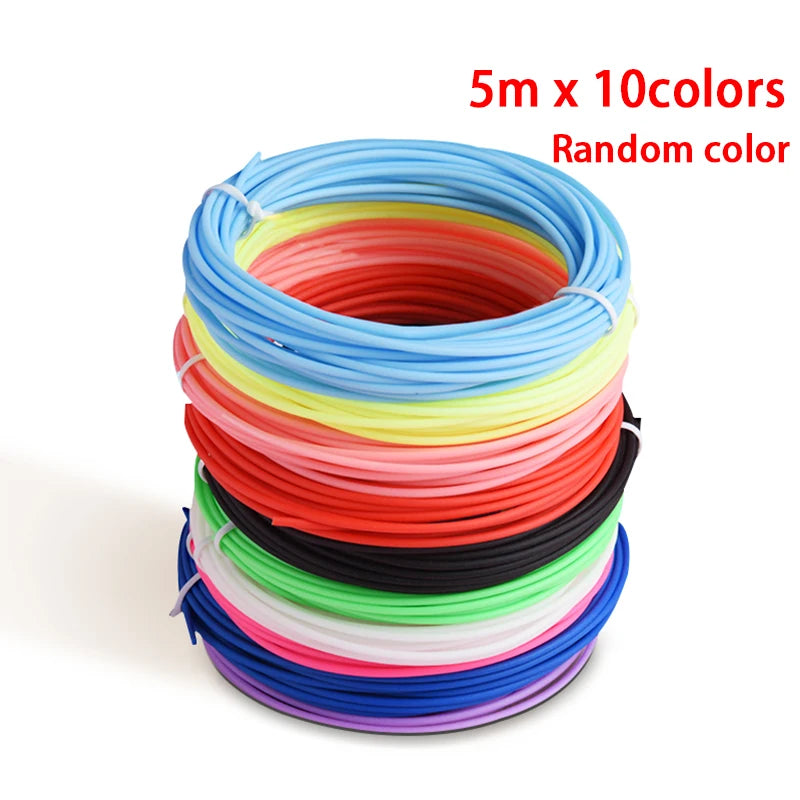 3D Pen 3D DIY Drawing Pen With LCD Screen Compatible PLA Filament Toys Safe 3D Pen for Children Kids Christmas Birthday Gift Peaceful Pleasures Health and Wellness 5m x 10 colors China Mainland